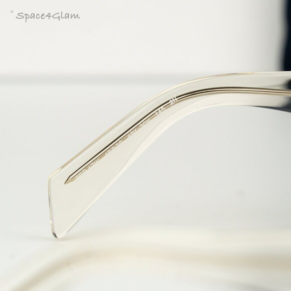 BRAND NEW Prada PR17WS 19X30N Clear Champagne Platino Mirror Unisex Sunglasses - Picture 6 of 9